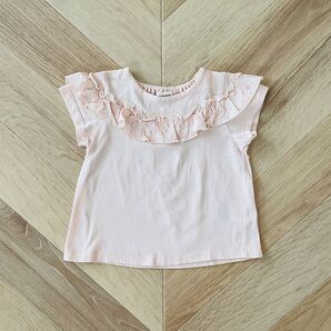 sense of wonderセンスオブワンダー 花柄フリルTシャツ 80cm