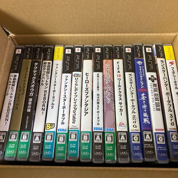 pspソフト 16本(ジャンク品)