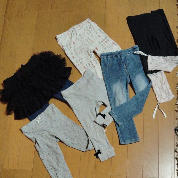 女の子 かわいいキュロット 110 レギンス 90~100