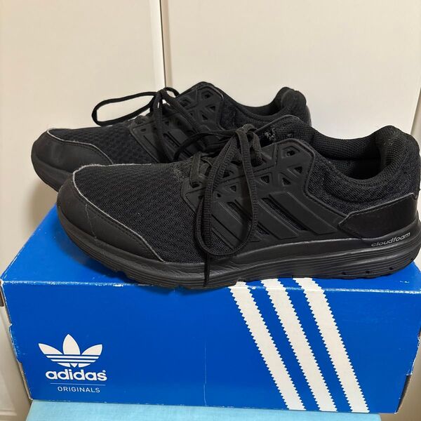 美品★adidas アディダス スニーカー ブラック 25.5cm