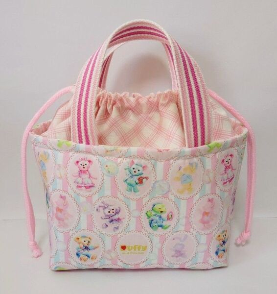 ディズニー ダッフィーフレンズ カラフルハピネス ランチトート お弁当袋 保温保冷