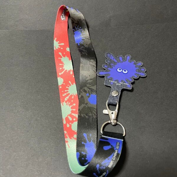 スプラトゥーン イカ ストラップ ネックストラップ キーホルダー