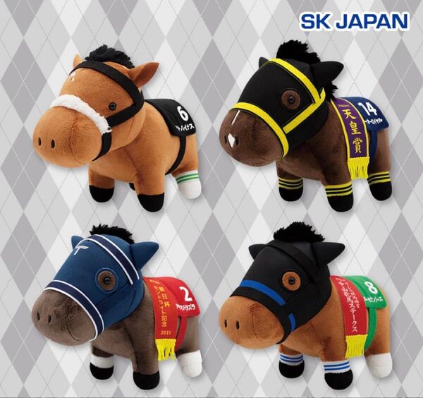 サラブレッドコレクション ぬいぐるみ27 全4種 マスコット 競馬 名馬 馬
