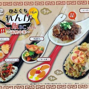 リアルキッチンシリーズ ひとくちれんげご飯BC vol.6 全6種セット 満喫中華 ミニチュア フィギュア 食品 サンプル