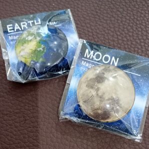 地球と月 マグネット 2個セット