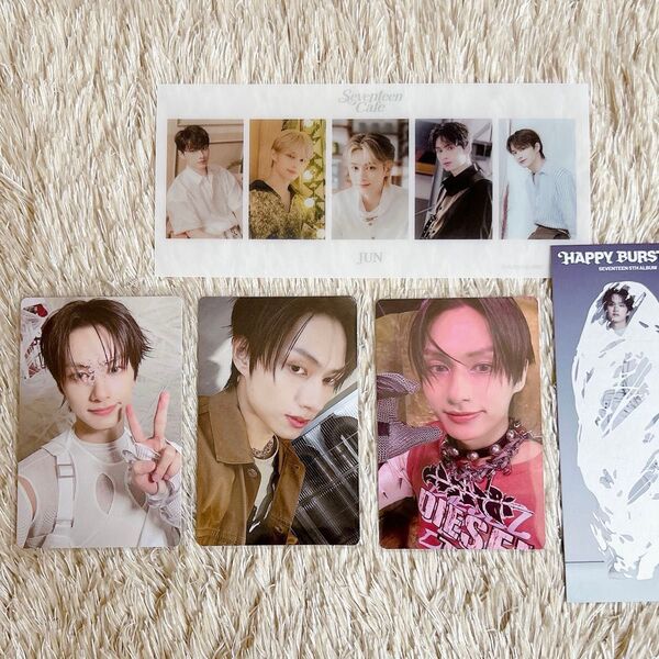 SEVENTEEN HAPPYBURSTDAY 封入 トレカ ジュン JUN セブチカフェ 予約特典 スクラッチ