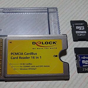 PCMCIAカードリーダー 他 メモリカード 3点セット