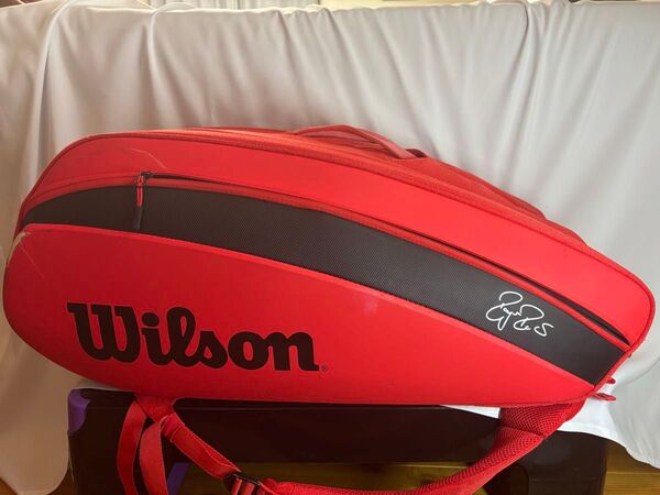 Wilson テニスラケットバッグ フェデラーモデル 12本入り