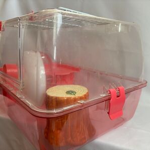 ハムスター飼育用ケージ レッド