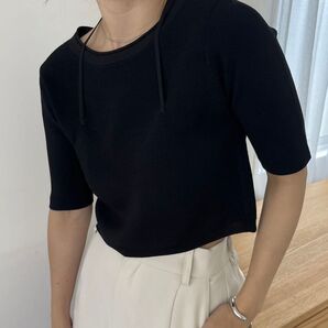 【新品・タグ付き】 CAPRICIEUX LE'MAGE ブラ編み5分ニット