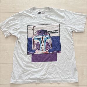 UNIQLO ボバ・フェット Tシャツ L メンズ スターウォーズ 白 Tシャツ
