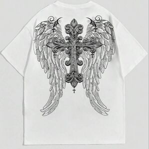 最新作!即日完売!入手困難!十字架!天使!エンジェルTシャツ!やりら着用!クロムハーツ アダムスジャグラー ファットランク