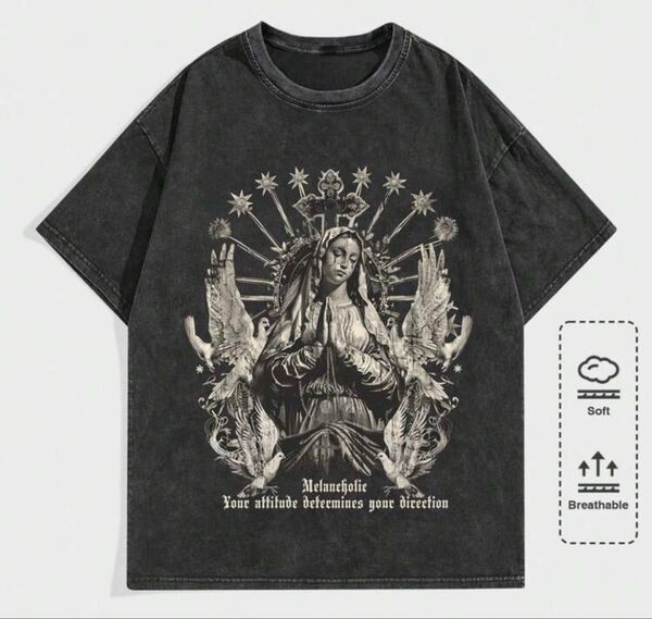 即日完売!入手困難!女神様Tシャツ!マリア様!ヴィンテージ!アダムスジャグラー ファットランク クロムハーツ