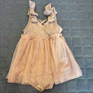 ベビー服 ロンパース ワンピース チュールスカート 90