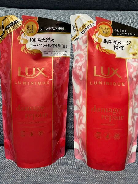 LUX ルミニーク ダメージリペア シャンプー&トリートメント つめかえ用 2個セット