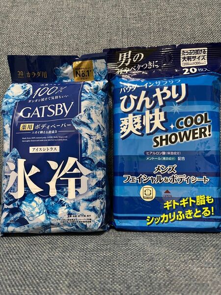 GATSBY ボディペーパー&マンダム ひんやりシート 2個セット
