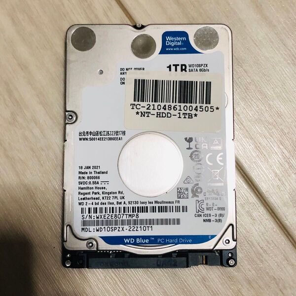 中古2.5インチ sata HDD 1TB