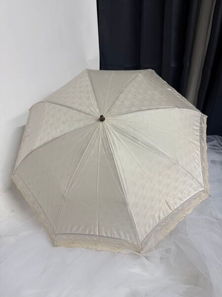 NINA RICCI レース傘 晴雨兼用 日傘 雨傘 ベージュ 上品 エレガント