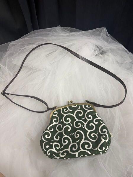 Ayanokoji がま口ショルダーバッグ 唐草模様のがま口バッグ