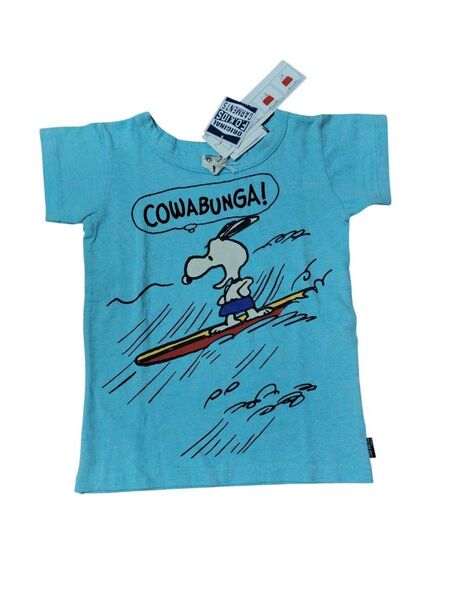 新品!エフオーキッズ 半袖Tシャツ スヌーピー水色 110cm