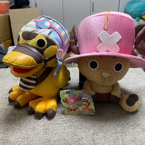 【ONEPIECE】★チョッパー&カルー ぬいぐるみ 2個セット★美品