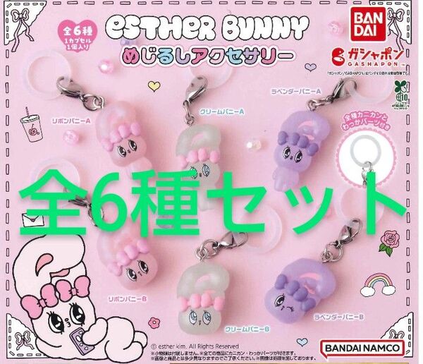 Esther Bunny エスターバニー めじるしアクセサリー 全6種セット