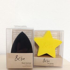 &be ブラックスポンジ スタースポンジ メイクスポンジ