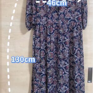 SpRay PREMIUM ロングワンピース ペイズリー柄 花柄 夏ドレス ボヘミア レトロ おしゃれ