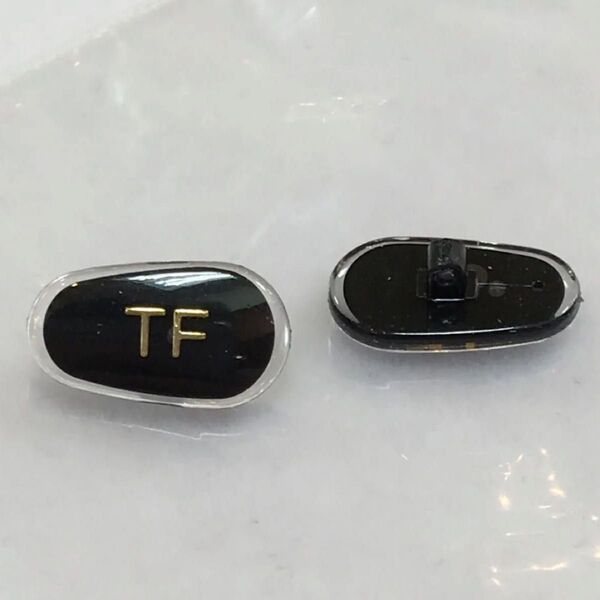 純正品 TOM FORD トムフォード ノーズパッド 鼻パッド 眼鏡 ブラック/ゴールド パッド パット メガネ サングラス