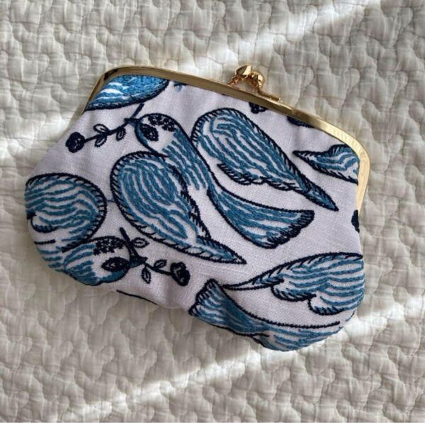 新品 ミナペルホネン following day 親子がま口財布 ハンドメイド がま口ポーチ 小物入れ