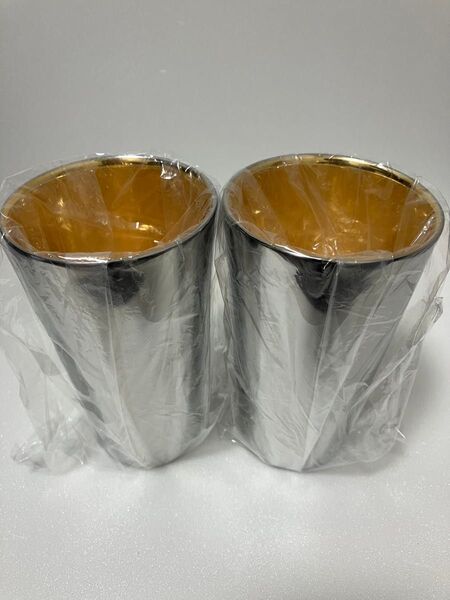 メイドイン燕 二重構造ステンレスタンブラー 保温保冷 内面24金メッキ2つセット