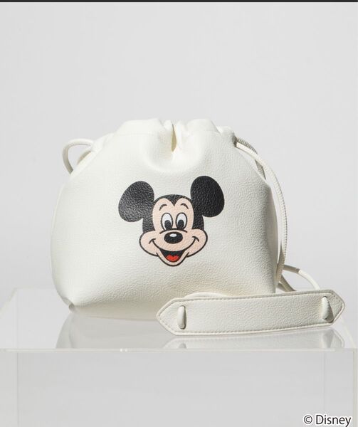 wcj Disney DRAWSTRING BAG ディズニー ショルダーバッグ バッグ ガチャガチャ ミッキー トート