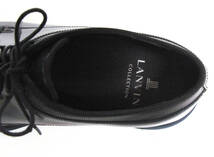 LANVIN COLLECTION ： 青/黒 ムラペイント レザー シューズ （ ランバン 靴 革靴 プレーントゥ LANVIN COLLECTION leather shoes_画像5