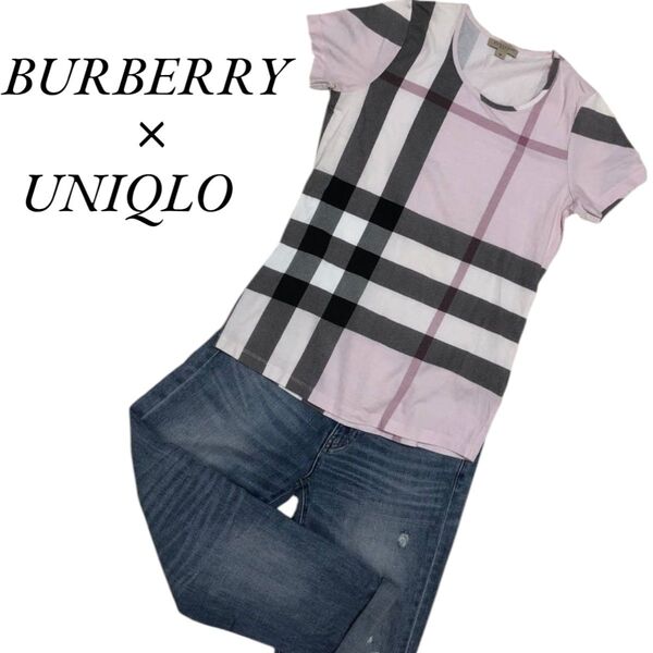 BURBERRY BRIT バーバリーブリット メガチェック ノバチェック Tシャツ カットソー UNIQLO ユニクロ デニム