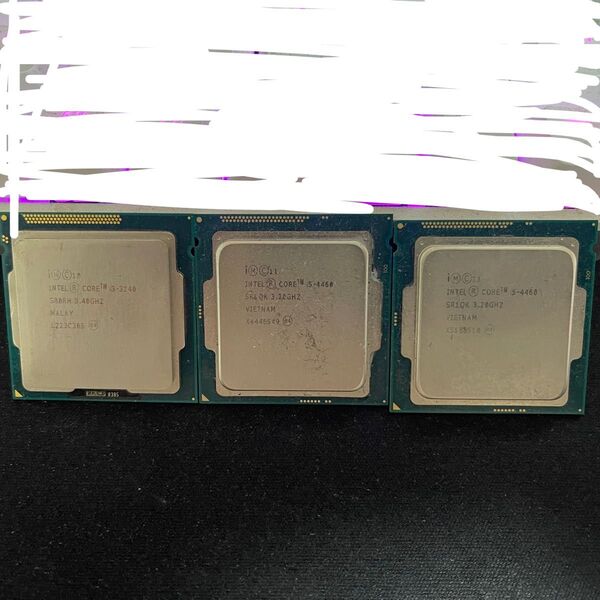 i5 4460 2個 i3 3240 1個 ジャンク品扱い