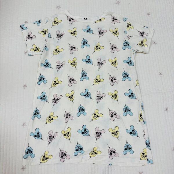 ディズニーバルーン 半袖ワンピース ミッキーミニー パジャマ メファボリ Tシャツ