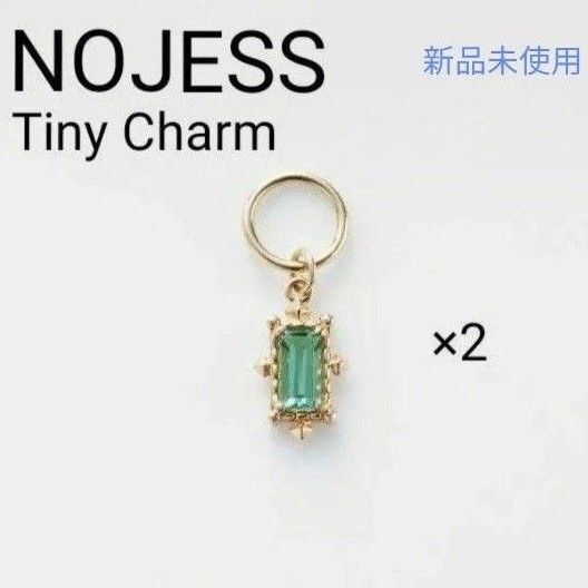 新品未使用NOJESS ノジェス Tiny Charm K10チャーム2個セット