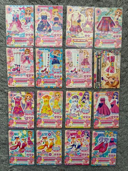 アイカツ カード 劇場版 シュガーライト ボヌールキーコーデ 計16枚セット