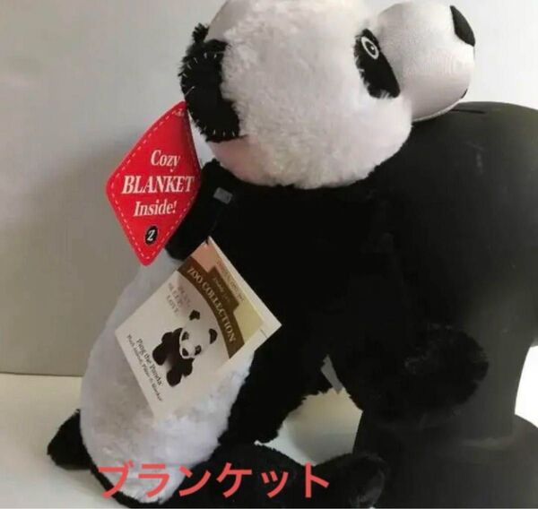 パンダ ぬいぐるみブランケット クッション 膝掛け