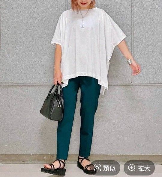 グローバルワーク スゴラクストレッチスリム テーパードパンツ