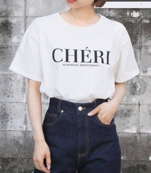 ティップトップ プリント ホワイトTシャツ 半袖 ロゴT