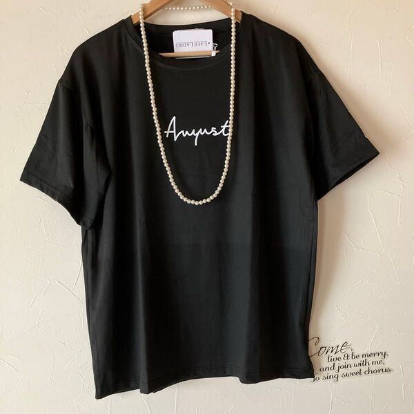 ロゴtシャツ 新品 Tシャツ 半袖 半袖Tシャツ ブラック