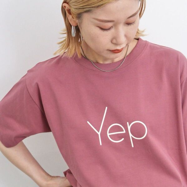 【接触冷感】ロゴtシャツ シンプル 半袖Tシャツ クルーネック ブラック Tシャツ サマンサモスモスブルー SM2