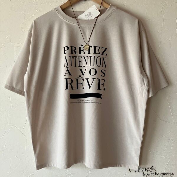 プリントtシャツ ロゴtシャツ ビックロゴtシャツ ルノンキュール 新品 半袖Tシャツ
