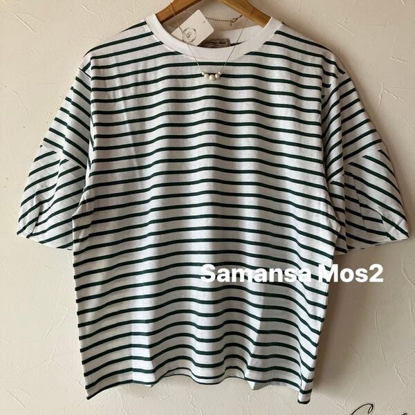 ボーダー Tシャツ 半袖 カットソー ボーダーtシャツ シンプルtシャツ サマンサモモスモス SM2