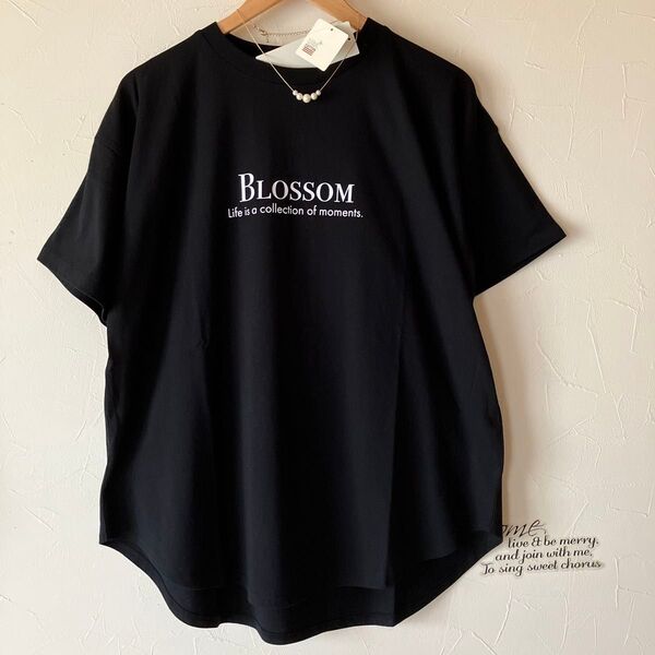 ロゴチュニック プリントtシャツ ロゴtシャツ フォトプリント サマンサモスモスブルー SM2