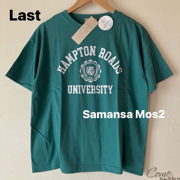 【ラスト】カレッジプリントtシャツ ロゴtシャツ サマンサモスモス SM2 Tシャツ 半袖Tシャツ