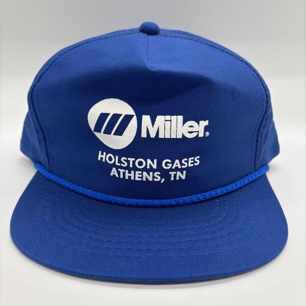 90s ヴィンテージ Miller 溶接機器 世界的大手メーカー USA企業物 プリントロゴ トラッカーキャップ スナップバック