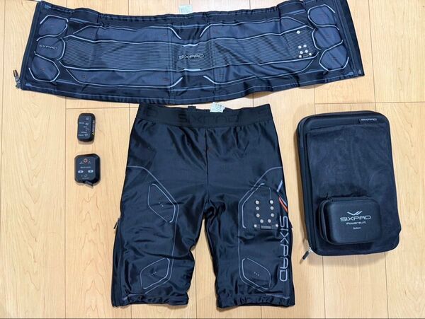 MTG SIXPADコントローラー付きパワースーツ 二点セットコアベルトHOME GYM対応シックスパッド EMS 筋トレ L