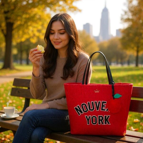 貴重●Kate Spade●ケイトスペード●トートバッグ●アップル●A4サイズ●ショルダーバッグ●肩がけ●レディース●赤色●リンゴ